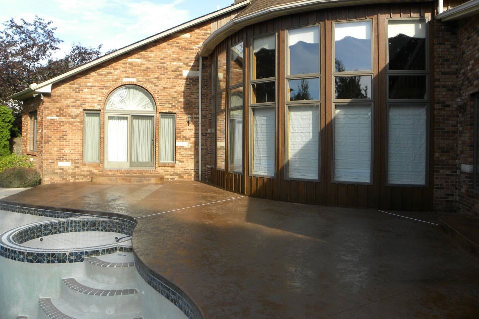 Solid Ground Concrete Patio and Pool