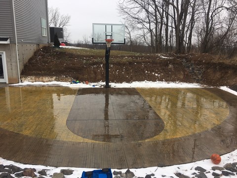 Concrete Basketball Court